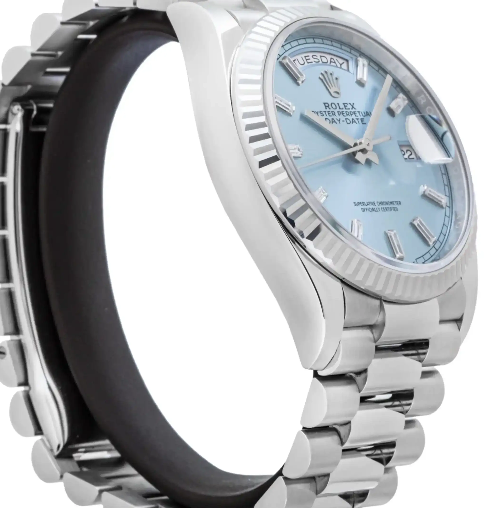 PrestigiousJewelrys Day-Date 228236 Rolex Platinum 0628